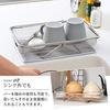 Oaks Laye Draining Mesh Basket for In and Out of the Sink, Silver, Made in Japan, LS1569
