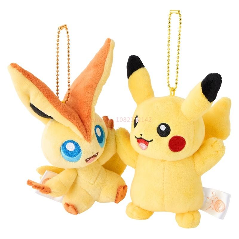 Plush Toys Cute Zorua Ditto Swablu Cinccino Jolteon Turtwig Flareon Magnetic Sticker Pendant Figure Anime Gifts