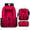 Battle of the Twin Cities Arcane Children's School Bag Pencil Case Backpack Elementary School Cartoon Backpack Three-piece Set