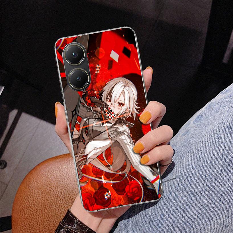 Arlecchino Genshin Impact Phone Case For Xiaomi Poco X7 X6 X5 Pro F7 Ultra Redmi 15C 15 13C 13 12C 12 10 10A 10C 9 9A 9C 9T Cove