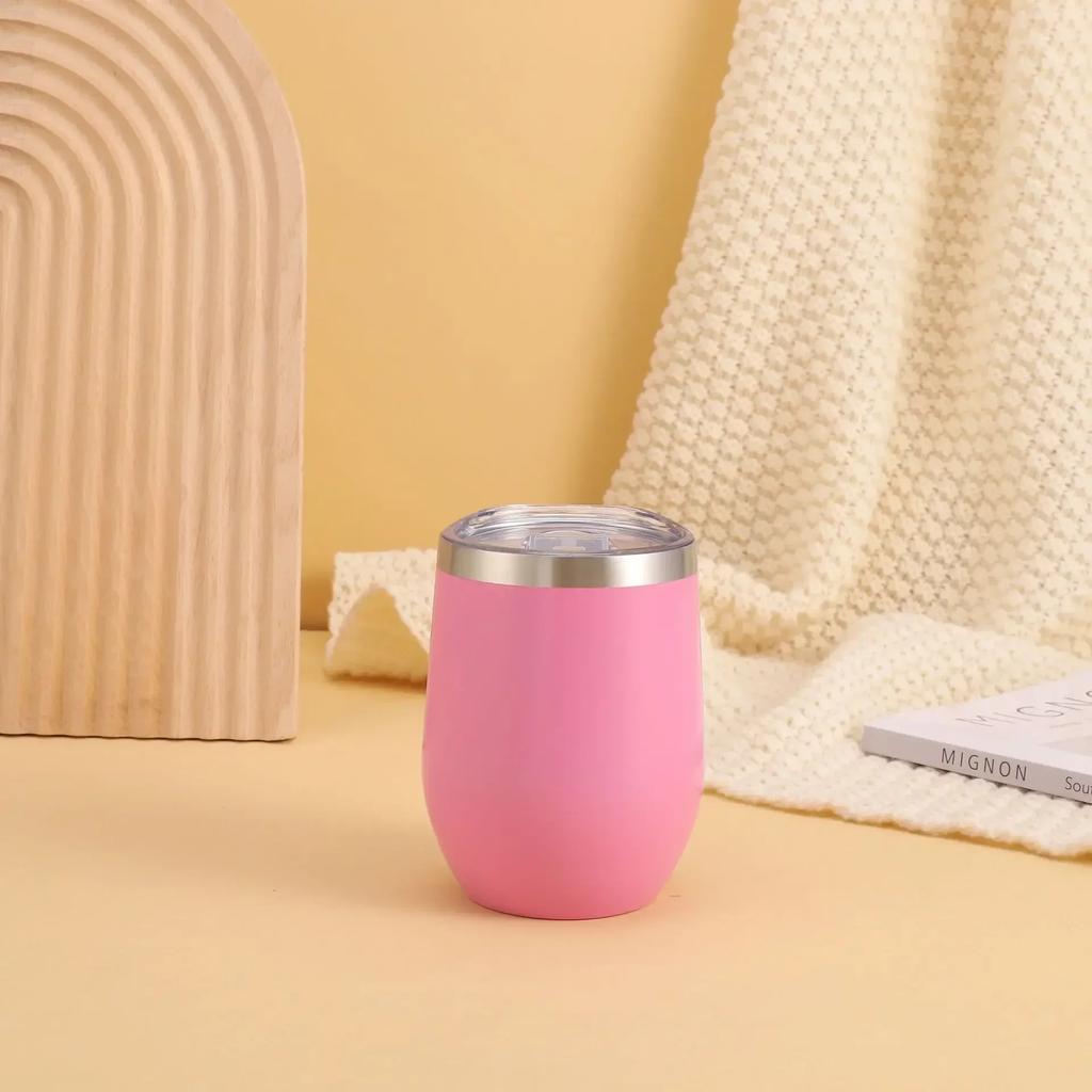 360ml 12oz Thermal Insulated Stainless Steel Tumbler Double Wall Water Bottle Portable To Go Coffee Mug Travel Dinking Cup