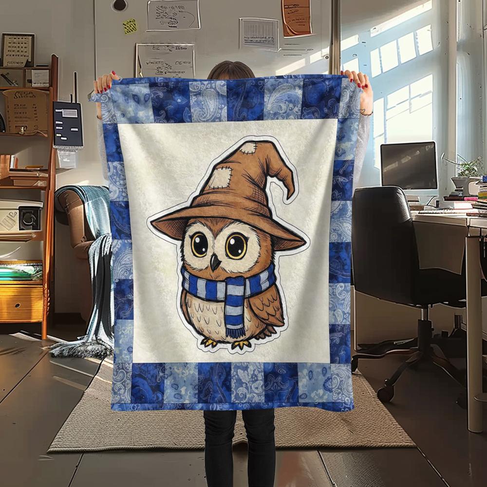 1 Peça Manta de Flanela com Estampa de Desenho Animado, Alta Qualidade Confortável para Todas as Estações, Decoração de Casa, Calor e Conforto, Perfeita para Presente de Natal Aniversário