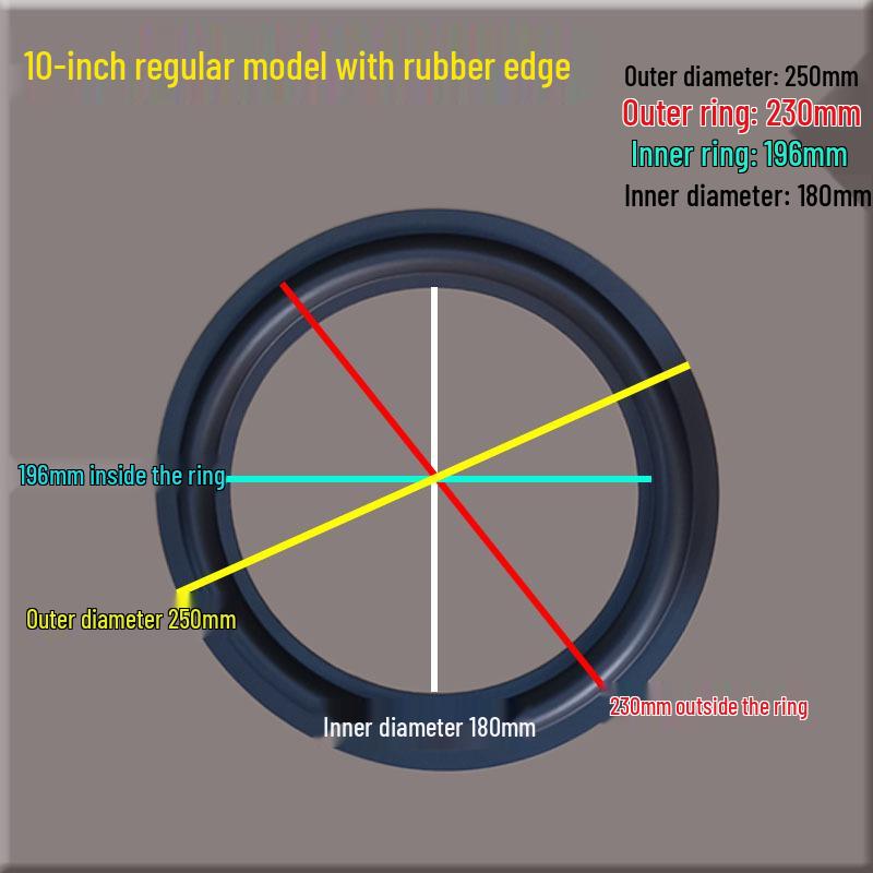 Speaker Surround Repair Parts: Foam, Rubber, Cloth; Available In 2-line, 3-line for 6.5", 8", 10", 12", 15" Sizes.