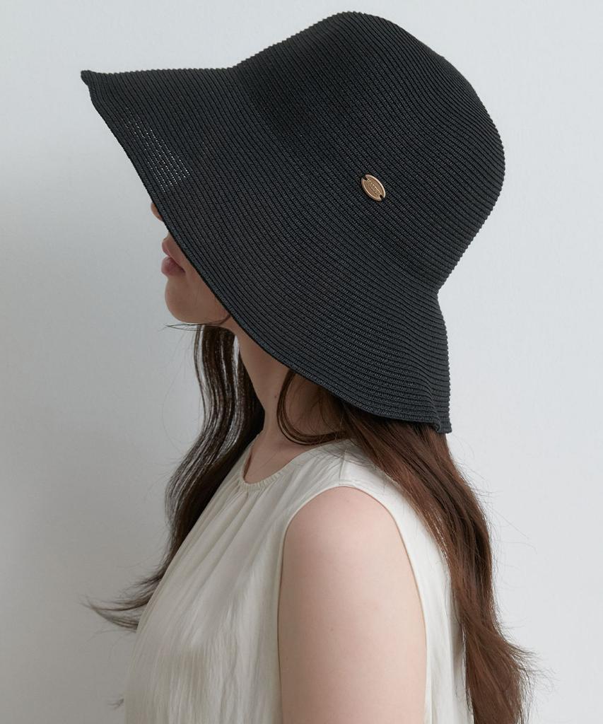 Hallen Wide Pendant Bucket Hat (C079_Black)
