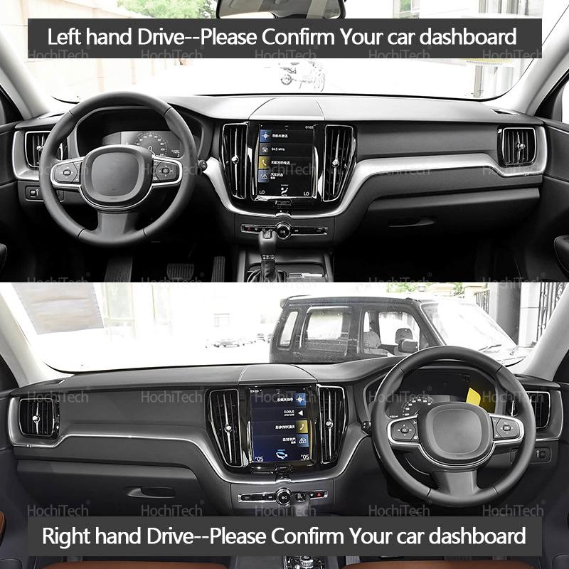 For Volvo XC60 Second Generation T5 AWD 2018-2024 Dashboard Cover Pad Car Liner Anti-UV Mat Sunshade Dashmat Carpet Dash