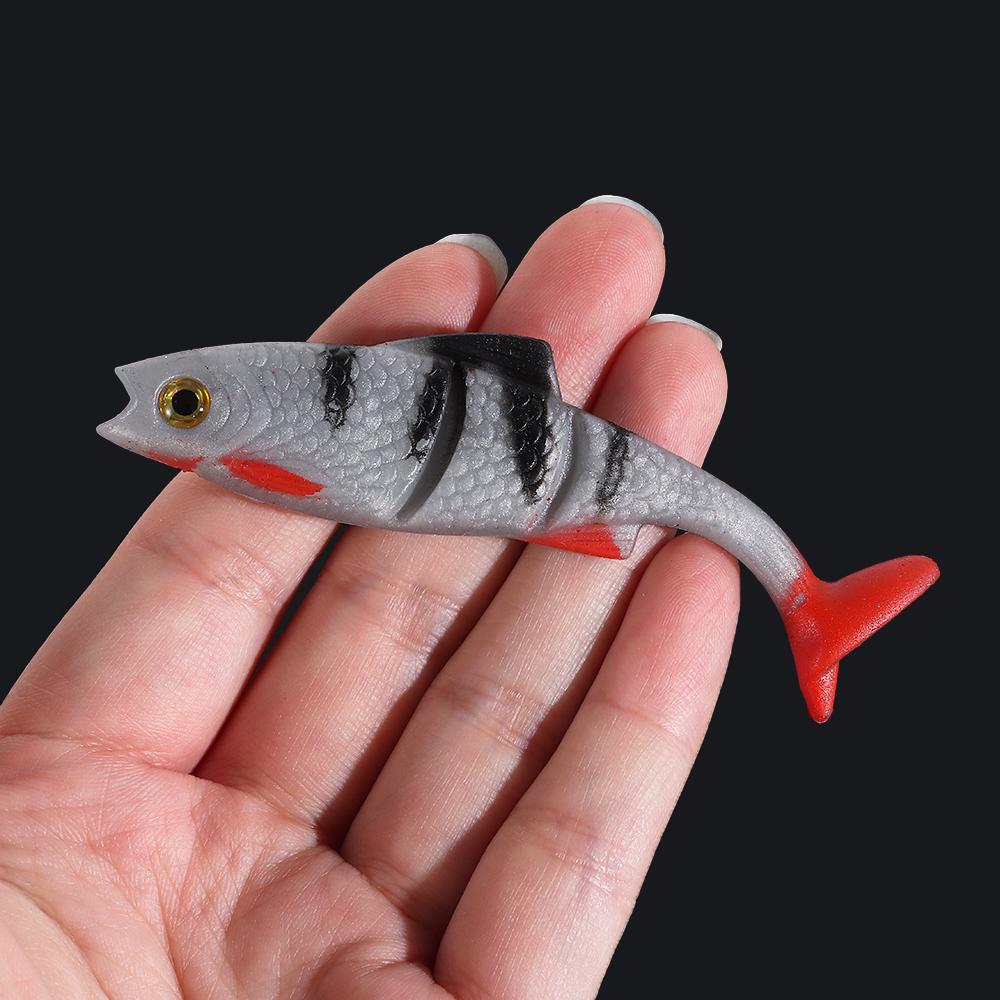 T Tail Artificial Swimbait 3D Eyes Simulated Fake Bait Colorful Artificial Bait  Out Fishing