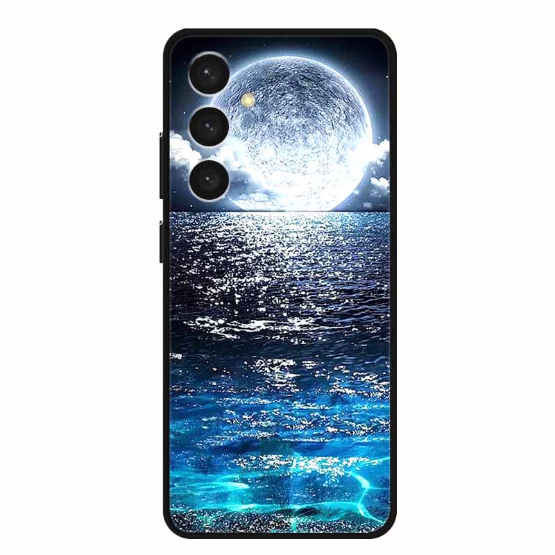 For Samsung S24 Plus Phone Case S24Plus Black Silicone Soft Back Cover Case For Samsung Galaxy S24 Plus Case S 24 Plus Funda Bag