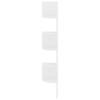 Vidaxl Corner Wall Shelf, High Gloss, White, 19X19X123 Cm