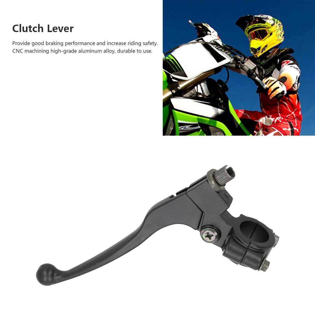 Left Clutch Lever Handle Aluminum Alloy Universal for Pit Bike Dirt Bike ATV Motocross 7/8in Handlebar