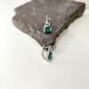 Silver Earrings with Natural Agate 2.938ct (2174059)
