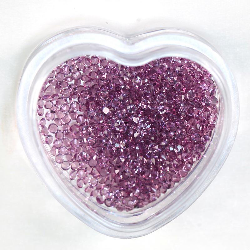 Nail Art Micro Zircon, Glass Crystal Sand Bare Diamond Pointed Bottom Rhinestone Diy Nail Art Accessories