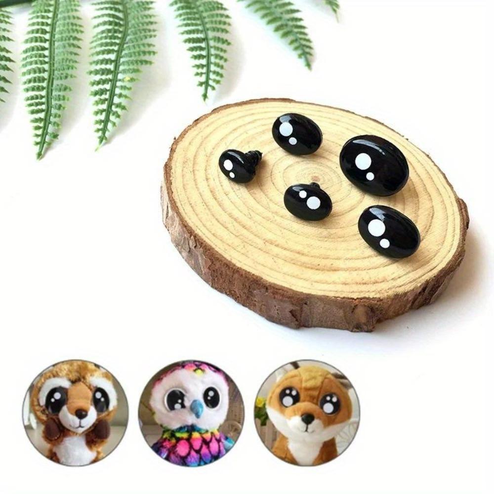100Pcs/box Doll Eyes Cartoon Safety Eyes Nose Dolls Toys for Bear Stuffed Toys Animal Puppet Dolls Craft