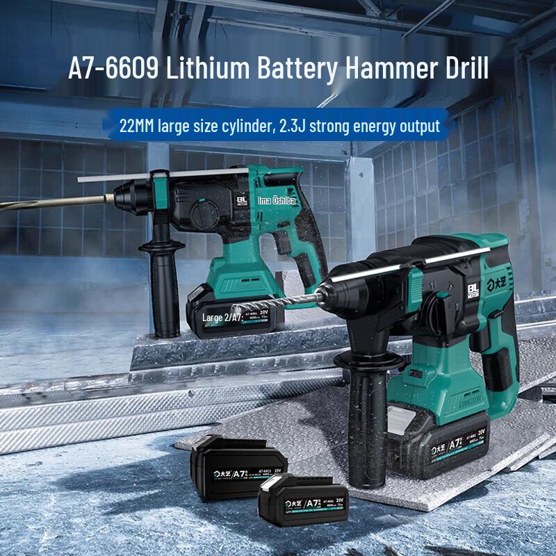 Dayi 20V Cordless Brushless Rotary Hammer Drill CN plug (adapter included)
