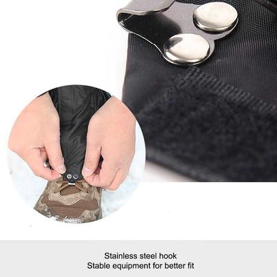 2 Pièces Guêtres de Jambe Randonnée Voyage Trekking Sac à Dos Polyester Imperméable Jambières Coupe-vent Anti-poussière Protection Jambes