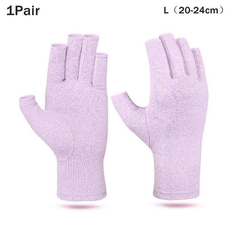 Therapy Compression Arthritis Gloves for Men Half-Finger Wrist Support Hand Joint Pain Relief Health Care Compression Gloves