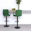 Day and Night - Day and Night Kitchen Stools 2 Units Dark Green Velvet