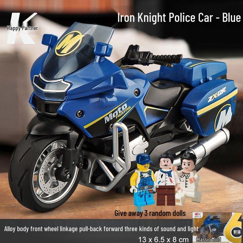 Alloy Motorcycle Model Toy for Boys - Racing Car Ornament and Decompression Toy