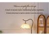 French Antique Style Floor Lamp & Integrated Bedside Table with Sofa and Coffee Table Storage Rack for Living Room or Bedroom. 