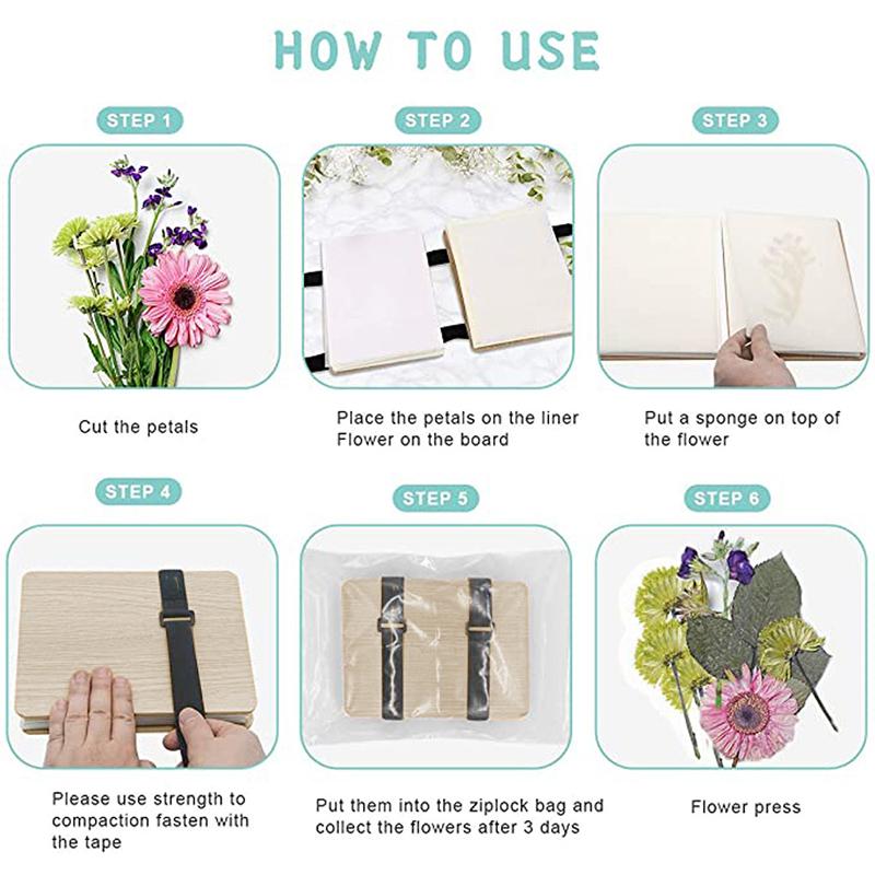 1 Set Plant Specimen Tool Kit Leaf Pressing Kit Nature Wooden Dried Book Drying Preservation DIY Flower Preservation Crafts