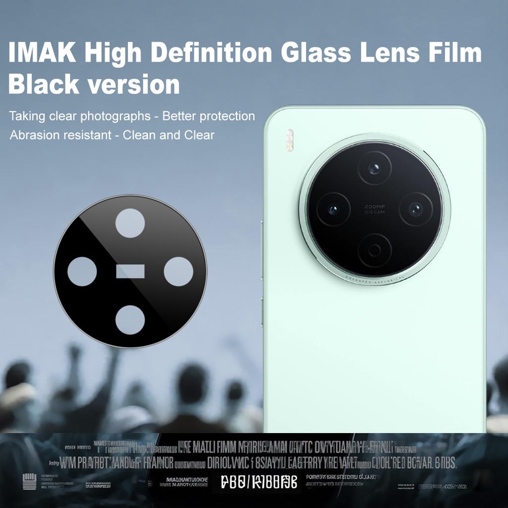 For Vivo Y500 Pro 5G Glass IMAK High Definition Glass Lens Film Self-positioning Version Black Version