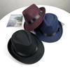 New Fashion Gentleman's Hat Jazz Hat Trendy Men's and Women's British Retro Top Hat Casual Stage Performance Hat