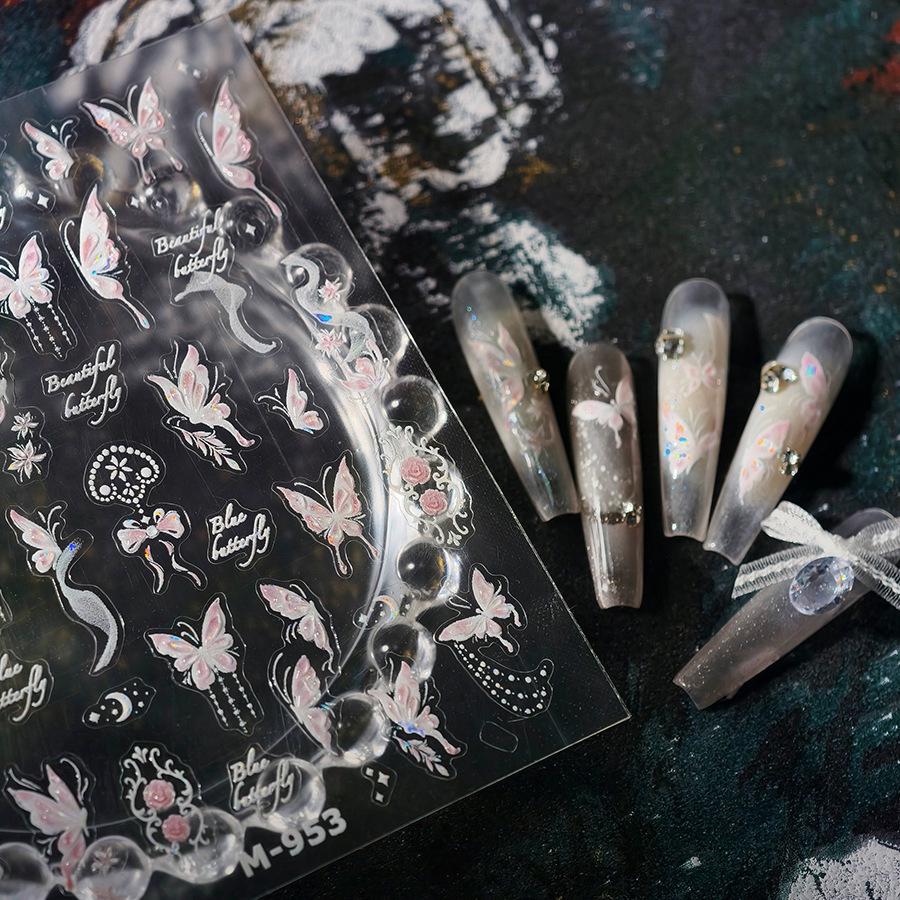 

TENSOR M953 Advanced Shattered Glass Butterfly Nail Stickers