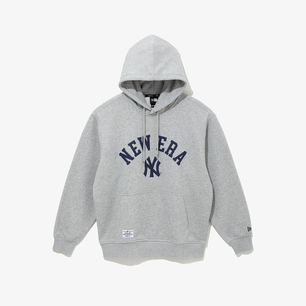 Худи с логотипом New York Yankees от New Era, цвет Heather Gray 14742009 Heather Grey/S