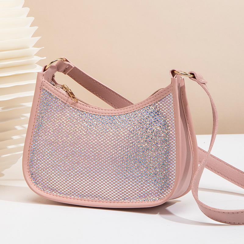 New Fashion Hand Carry Versatile Women's Bag Sequined Underarm Bag G Niche Shoulder Bag