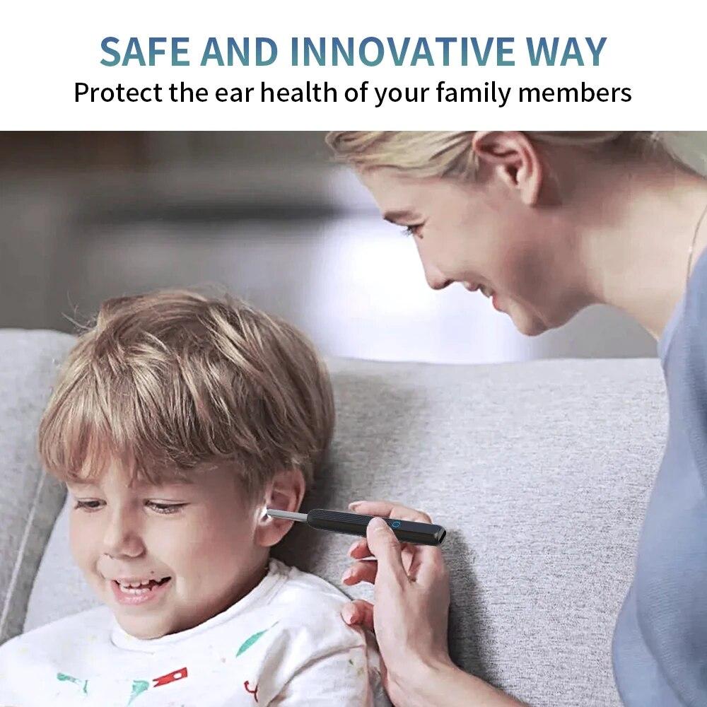 Visual Wireless Ear Pick Camera Ear Wax Removal Tool Picker Ear Cleaner Wax Removal Earwax Cleaning Endoscope Kit Spoon Earpick