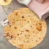 Creative Pizza Gourmet Floor Mat Living Room Decoration Round Carpet Funny Children Washable Study Rug Home Anti-slip Soft Rug
