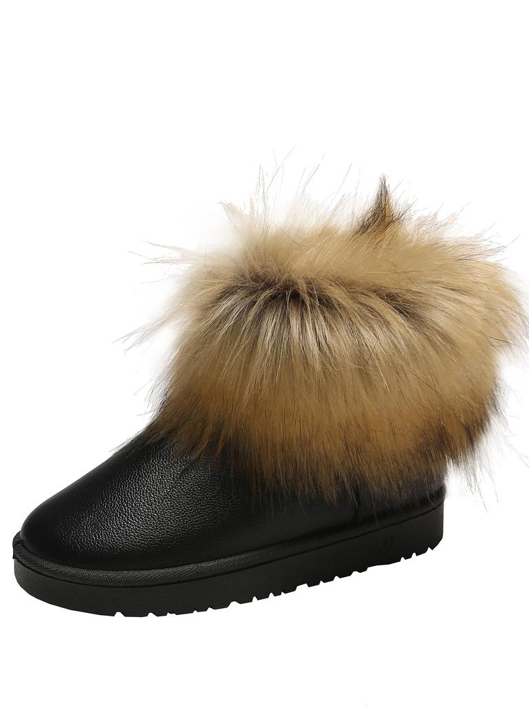 2025 New Waterproof Fabric Fleece New Net Infrared Wears Warm Cotton Shoes and Snow Boots for Women