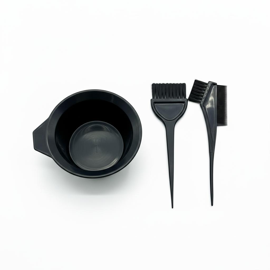 Hair Coloring Set Brush and Bowl Dyeing Bowl