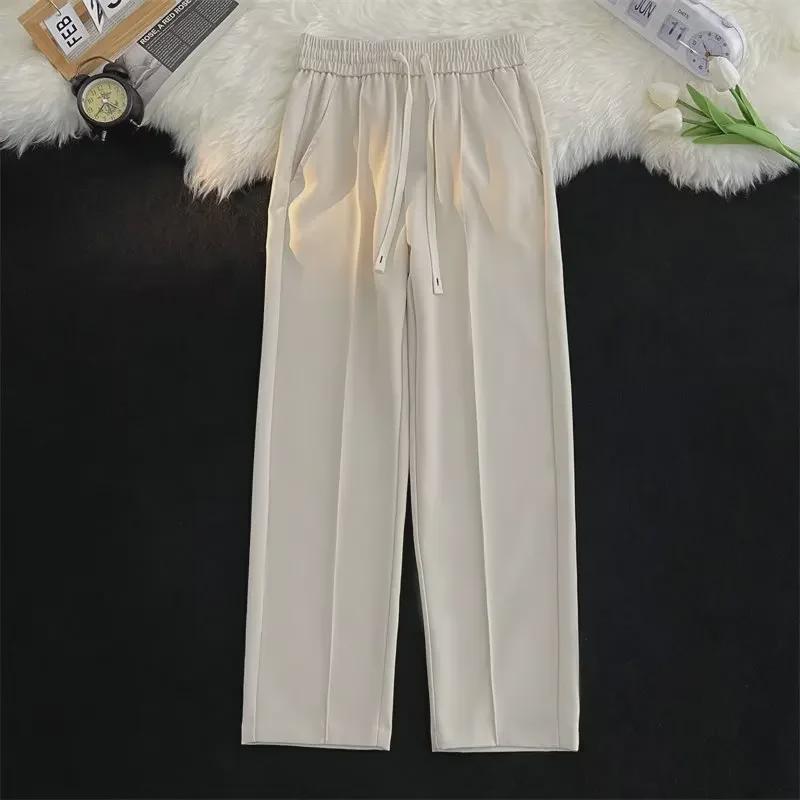 Men's Ice Silk Nine-Point Casual Pants - Loose Fit Summer Sports Trousers