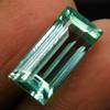 CERTIFIED Natural 10 Ct Emerald Cut Loose Gemstone Bluish Green Sapphire A1-2843