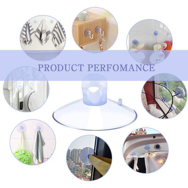 10/20 Stück 35 mm Klarer Saugnapf Starkes Vakuum Pilzkopf Saugnäpfe Wandhaken Küche Badezimmer Hochzeit Auto Glas Deko