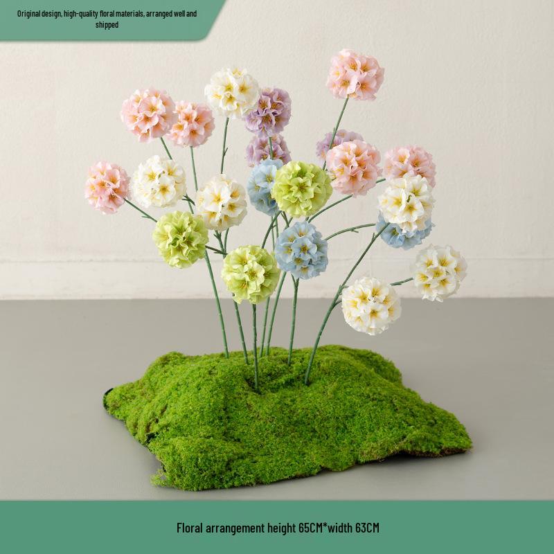 Monet Garden Artificial Floral Window Display and Landscaping Decorations