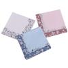 Cotton Handkerchief Gentle On Skin Strong Absorption Pocket Cotton Towel Elegant Flower Pinted Hankies For Ladies