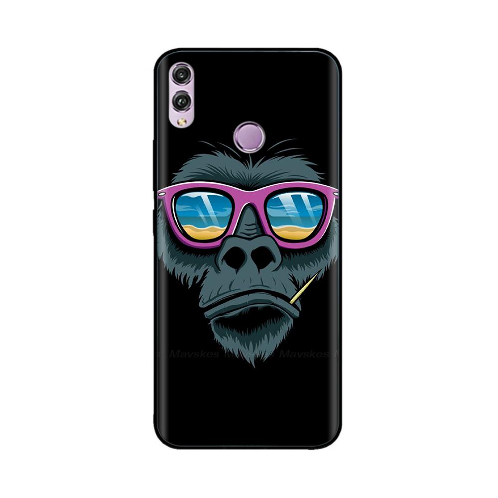 For Huawei Honor 8X Case Silicon Soft TPU Cartoon Painted Back Cover Phone Case for Huawei Honor 8X 8 X Honor8x Cases Bumper