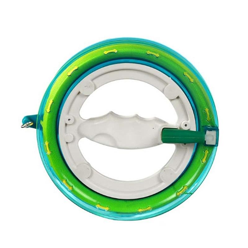 1 kus 200/300/400M Navíječ šňůry na draka Fire Wheel Rukojeť pro létání se šňůrou Nástroj Šňůra Vnější Kulatý Modrý Pro létání s draky