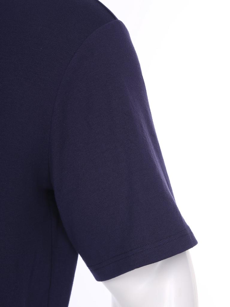 Mens Adaptive Anti-Strip Jumpsuit Lapel Short Sleeve Back Zip-up Pants Leg Zip One-piece Romper for Elderly Patient Care