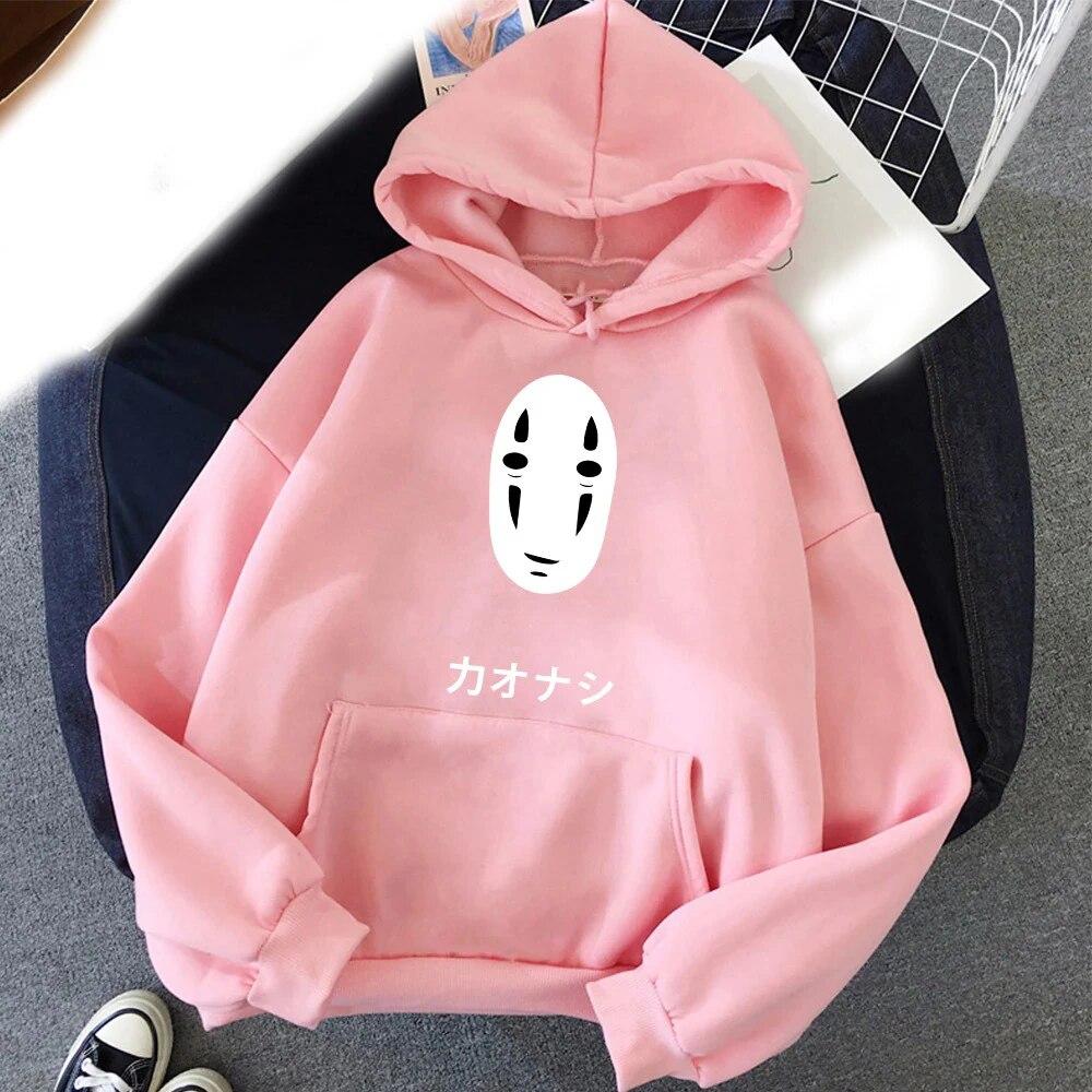 

Аниме «Унесенные призраками» толстовки с капюшоном без лица с принтом унисекс Женская модная уличная одежда Y2k Толстовка с капюшоном Пуловеры Одежда унисекс S