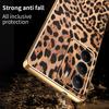 For Realme V70 5G/C73 4G Case Leopard Print PU Leather Coated PC + TPU Electroplating Phone Cover