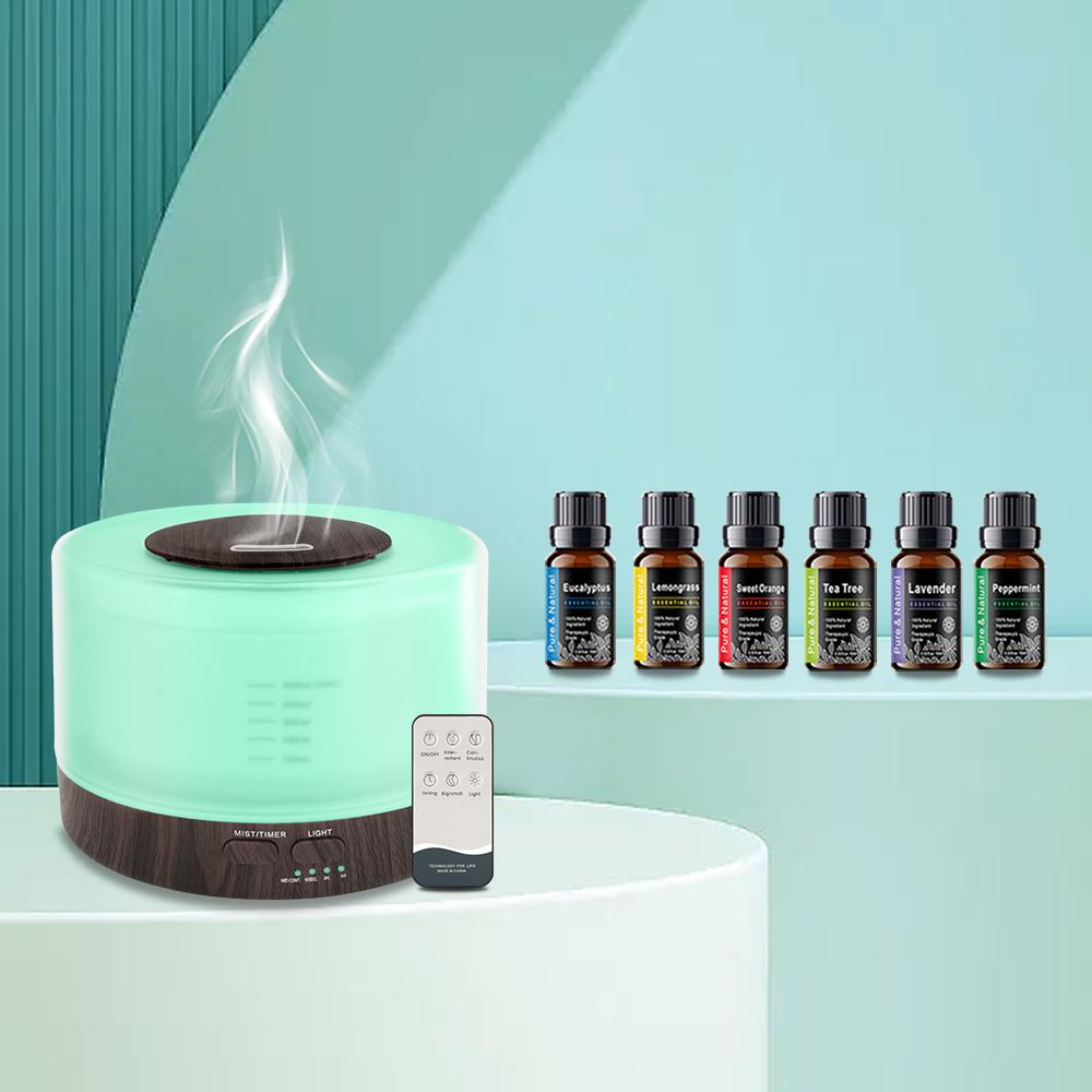 

Diffuser For Home 5-in-1 Aroma Oil Diffuser Outperforms 16.91oz Capacity 7 LED Modes 6 Oils Advanced Safety Features