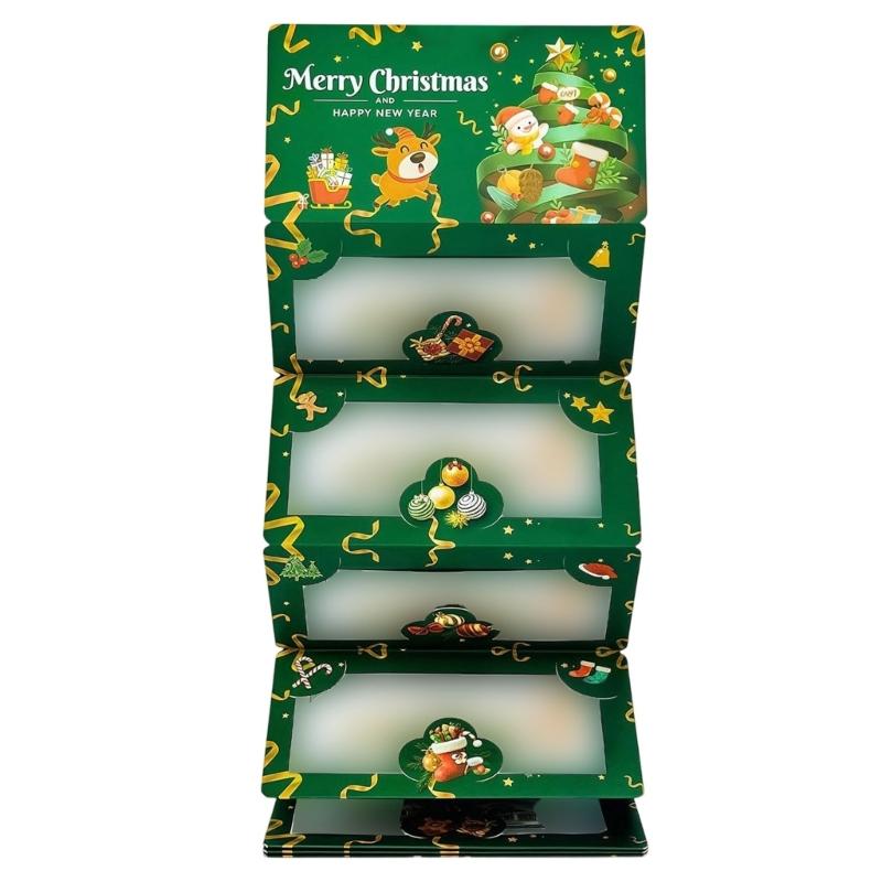 Feiertags-Umschlag mit 6 geheimen Kartentaschen Weihnachts-Geldhalter Unisex Mehrere Fächer Geldhalter