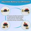 For Car Battery Disconnect Switch Power Cut-Off Breaker 12V-24V Adjustable Pure Copper Smart For Car Truck Boat Rv