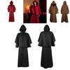 Medieval Renaissance 5-color Hooded Cloak For Halloween Cosplay