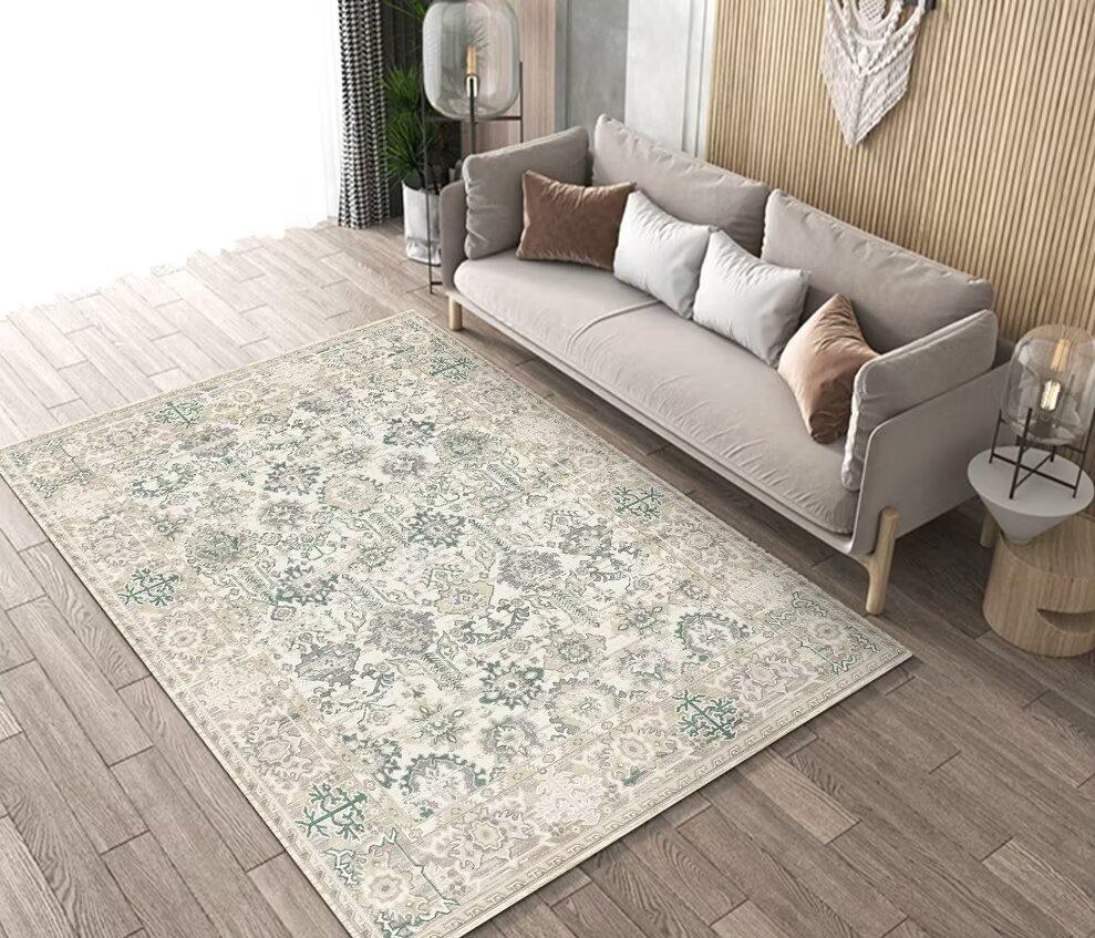 Vintage Persian Carpets Living Room Hall Sofa Chair Area Rug Retro Bohemian Large Carpet Room Decoration Home Floor Mat Washable
