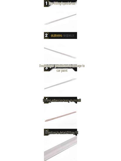 Luxgen U6 Tailgate Trim & Rear Bumper Protector Sticker