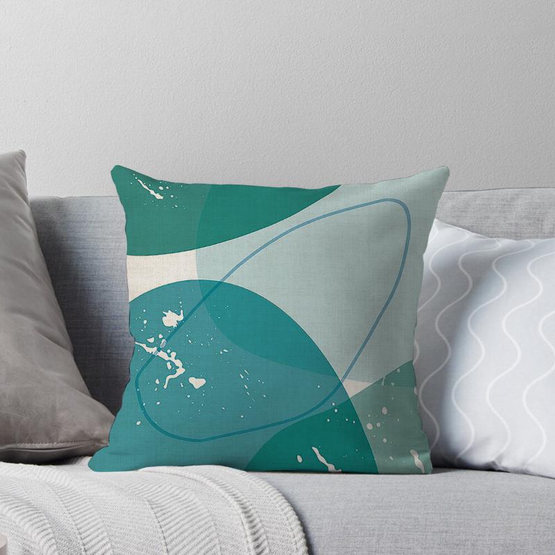 Haus Dekorativ Zuhause Kissenbezug für Sofa Kissenbezug 45*45 Nordisch 40*40cm 40x40cm 50x50 Wohnzimmer abstrakt 60x60 grau Boho