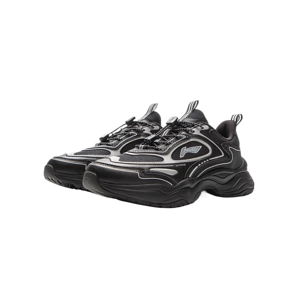 Li Ning Kids Sports Lifestyle Series Comfortable Fashion Versatile Low-Top Casual Shoes Kids Casual Shoes Black YKCV074-13